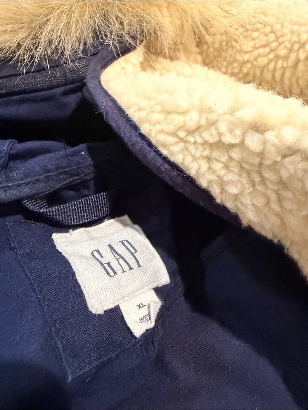 GAP Maternity Convertible Coat & Lined Vest with removable hood